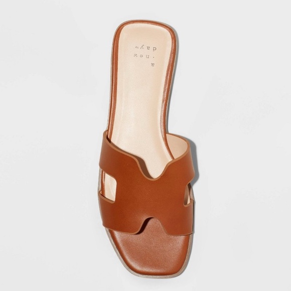 a new day Tan Slide Sandals - Picture 5 of 7